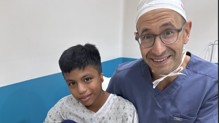 Dr L and a microtia patient